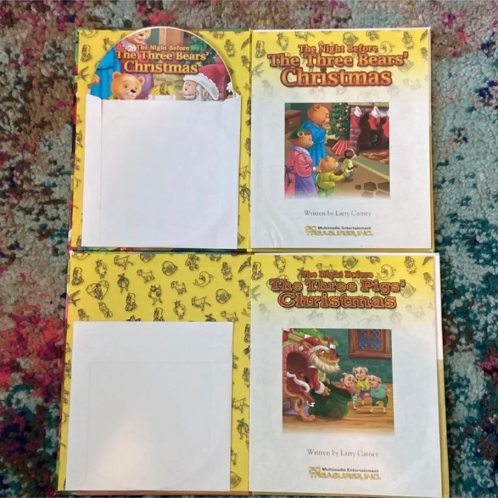 The Night Before Christmas book CD set gingerbread man little mermaid holiday